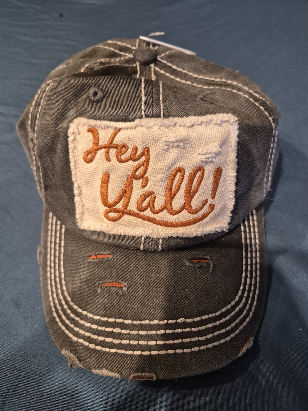 KBETHOS Vintage Hey Y'all Distressed Hat